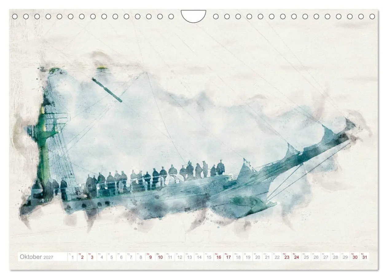 Bild: 9783569539075 | Künstlerische Ansichten der Gorch Fock (Wandkalender 2027 DIN A4...