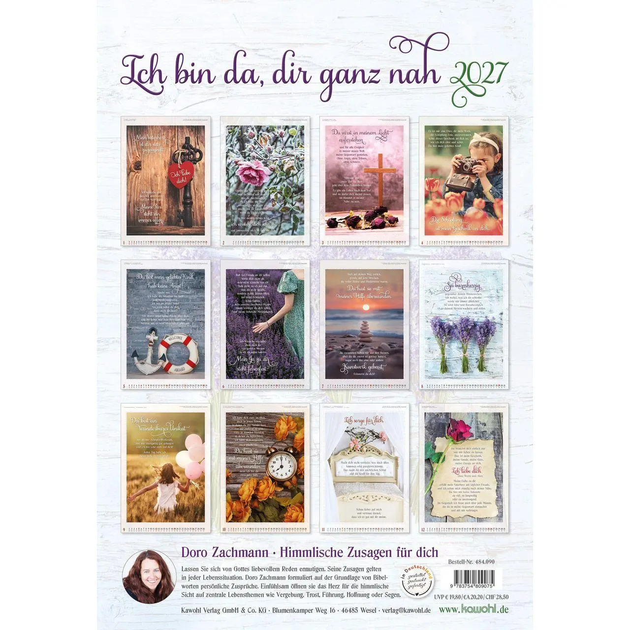 Bild: 9783754809075 | Ich bin da, dir ganz nah 2027 | Doro Zachmann | Kalender | 14 S.