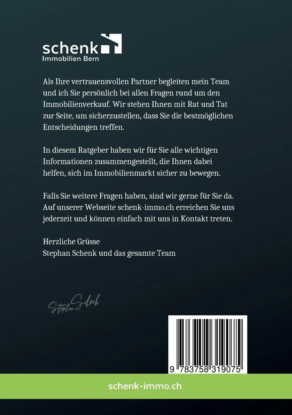 Rückseite: 9783758319075 | Erfolgreicher Immobilienverkauf | Stephan Schenk | Taschenbuch | 66 S.