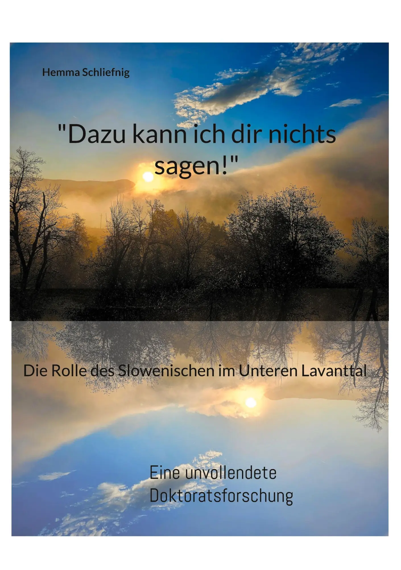 Cover: 9783769379075 | "Dazu kann ich dir nichts sagen!" | Hemma Schliefnig | Buch | 416 S.