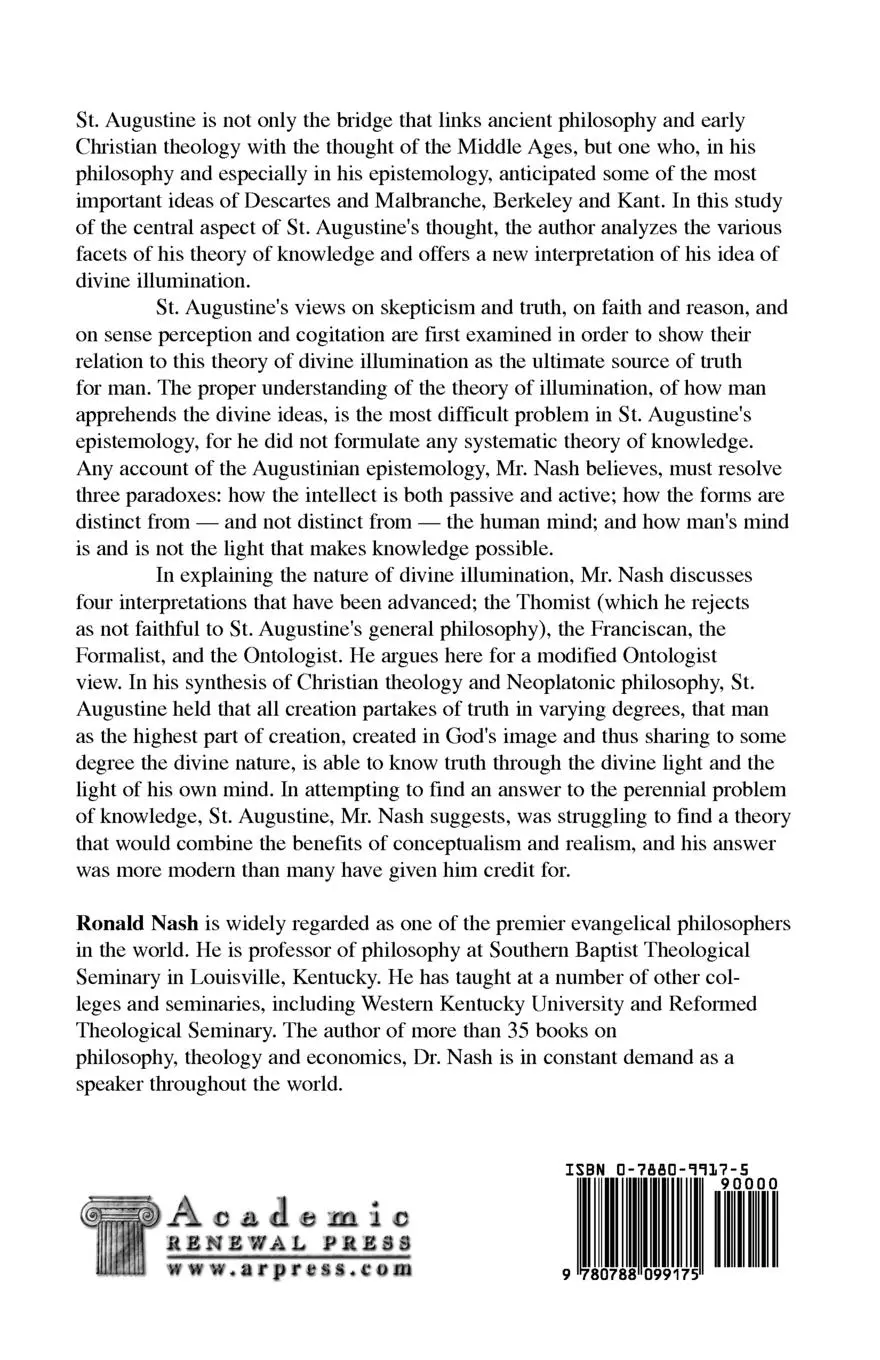 Rückseite: 9780788099175 | LIGHT OF THE MIND, THE | Ronald H Nash | Taschenbuch | Englisch | 2003