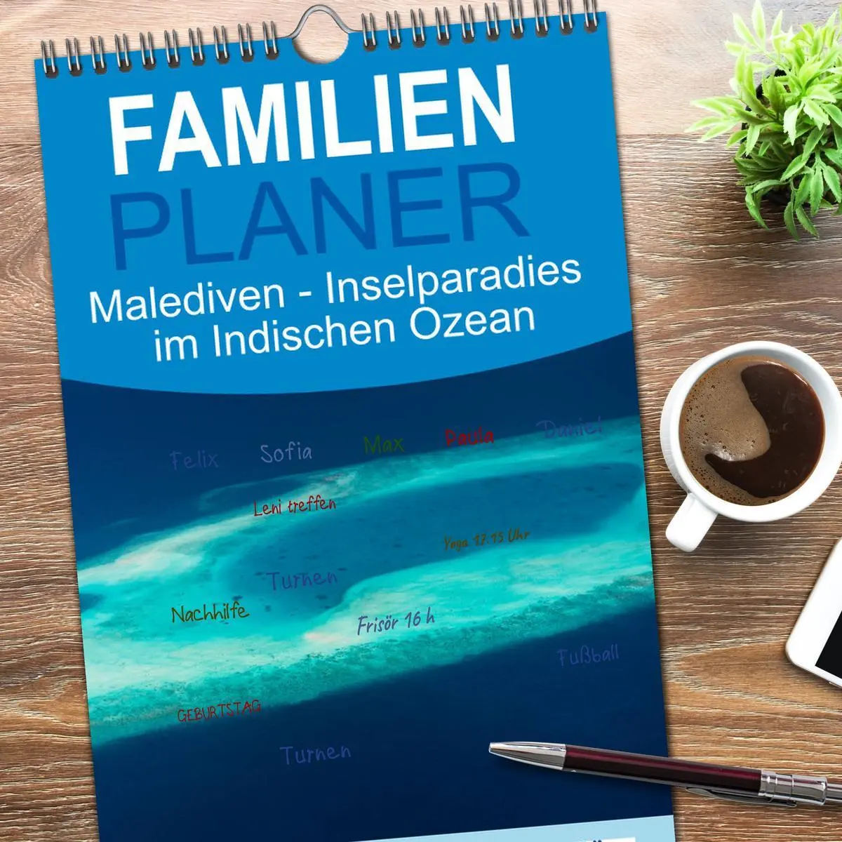 Bild: 9783516509175 | Familienplaner 2026 - Malediven - Inselparadies im Indischen Ozean...