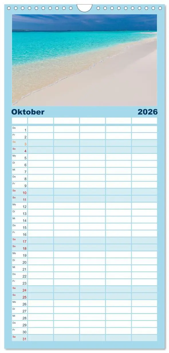 Bild: 9783516509175 | Familienplaner 2026 - Malediven - Inselparadies im Indischen Ozean...