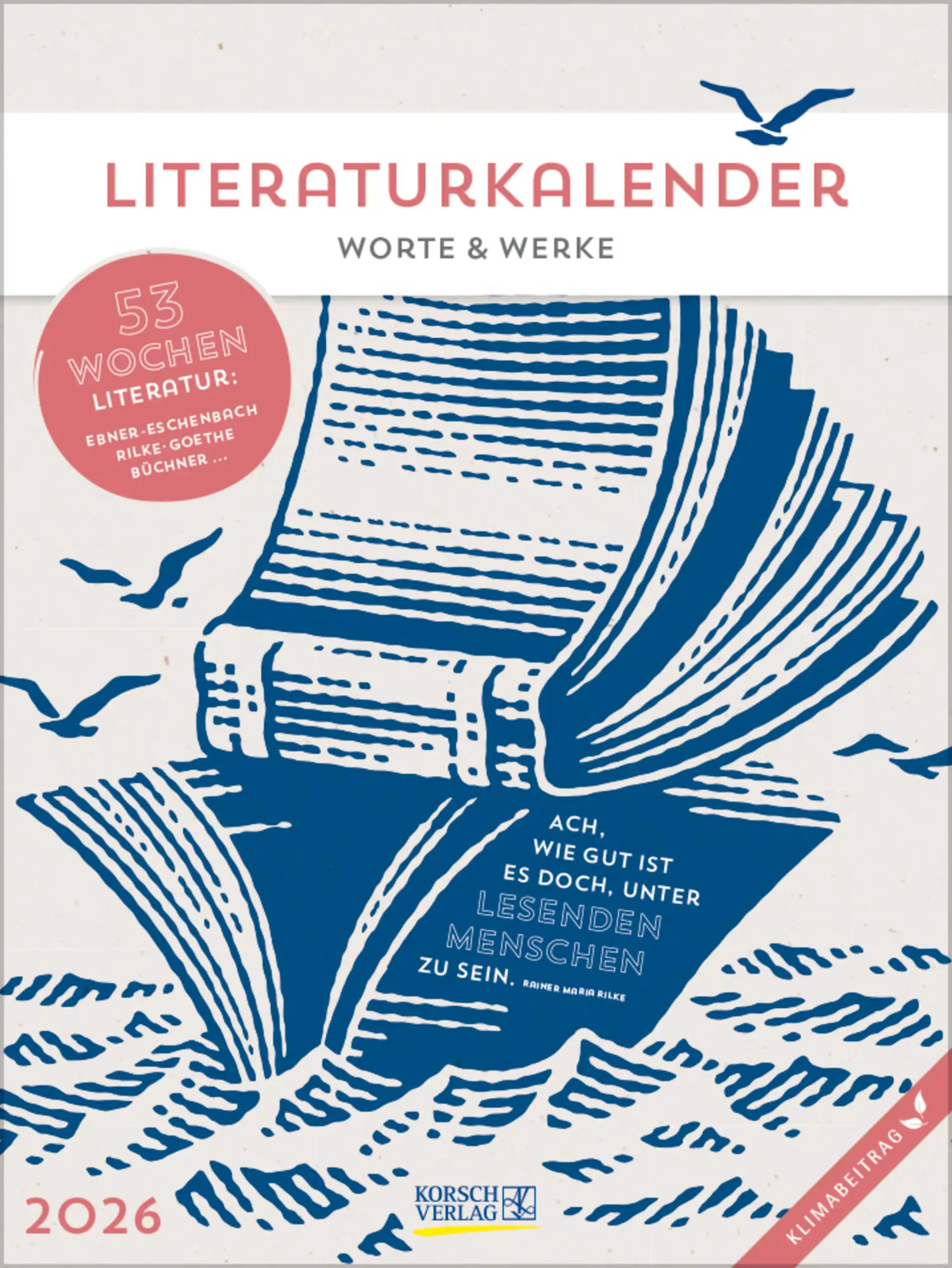 Cover: 9783731889175 | Literaturkalender 2026 | Korsch Verlag | Kalender | 54 S. | Deutsch