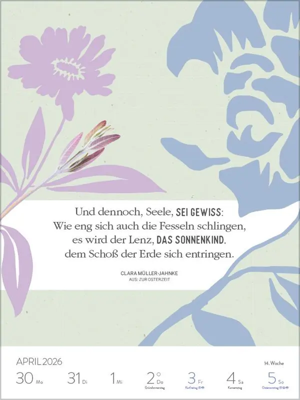 Bild: 9783731889175 | Literaturkalender 2026 | Korsch Verlag | Kalender | 54 S. | Deutsch
