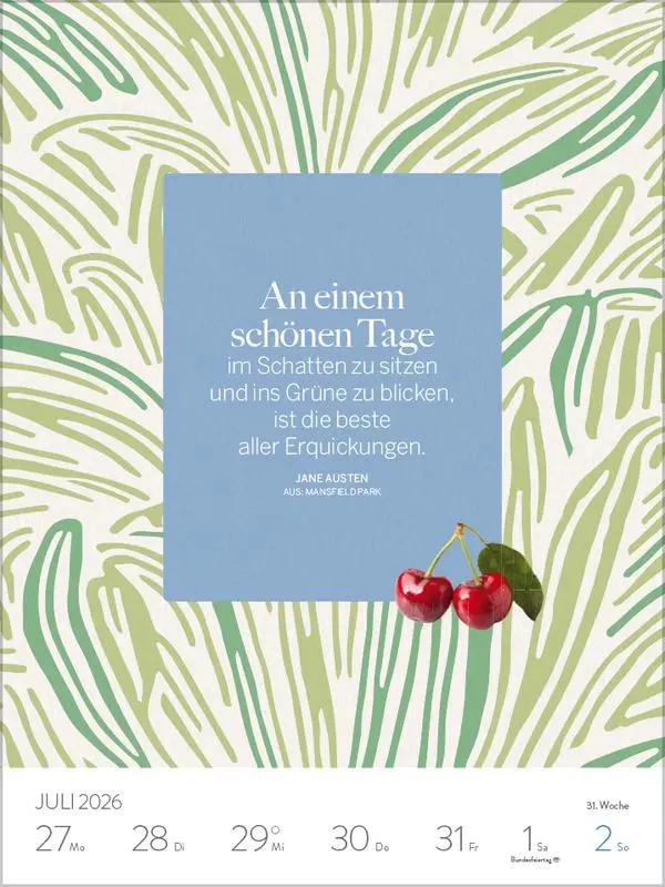 Bild: 9783731889175 | Literaturkalender 2026 | Korsch Verlag | Kalender | 54 S. | Deutsch