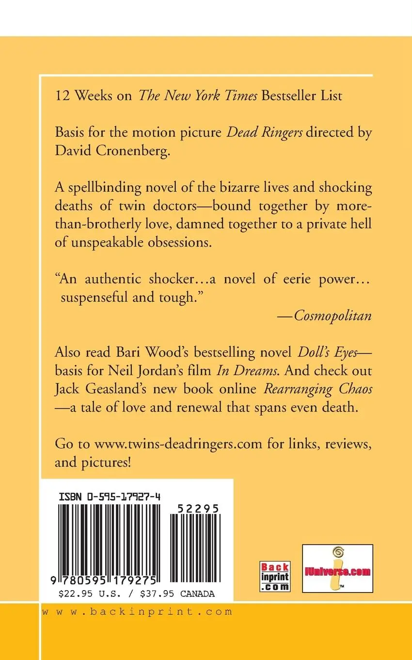 Rückseite: 9780595179275 | Twins | Dead Ringers | Bari Wood (u. a.) | Taschenbuch | Englisch