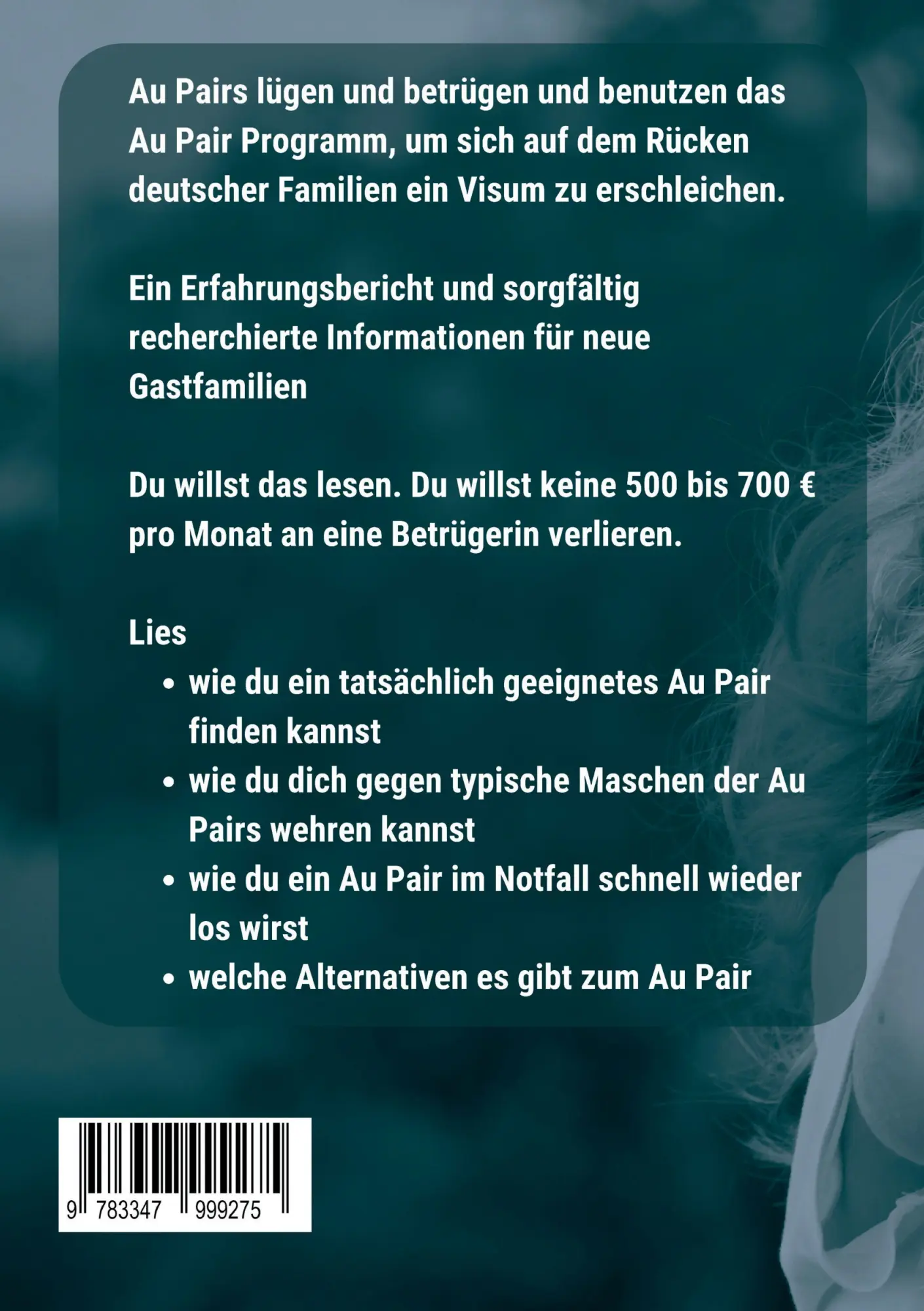 Rückseite: 9783347999275 | Der Au Pair Scam | Susanne Herold | Taschenbuch | 84 S. | Deutsch
