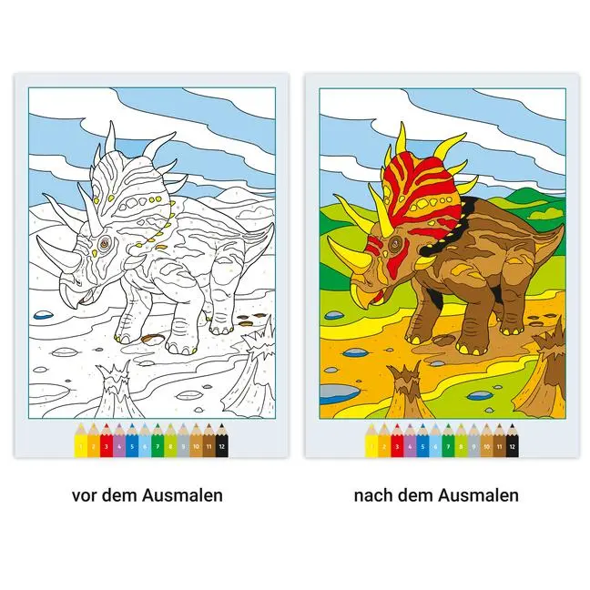 Bild: 9783473489275 | CreArt Malen nach Zahlen ab 7: Dinosaurier | Stefan Richter | Buch