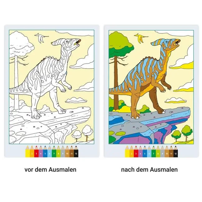 Bild: 9783473489275 | CreArt Malen nach Zahlen ab 7: Dinosaurier | Stefan Richter | Buch
