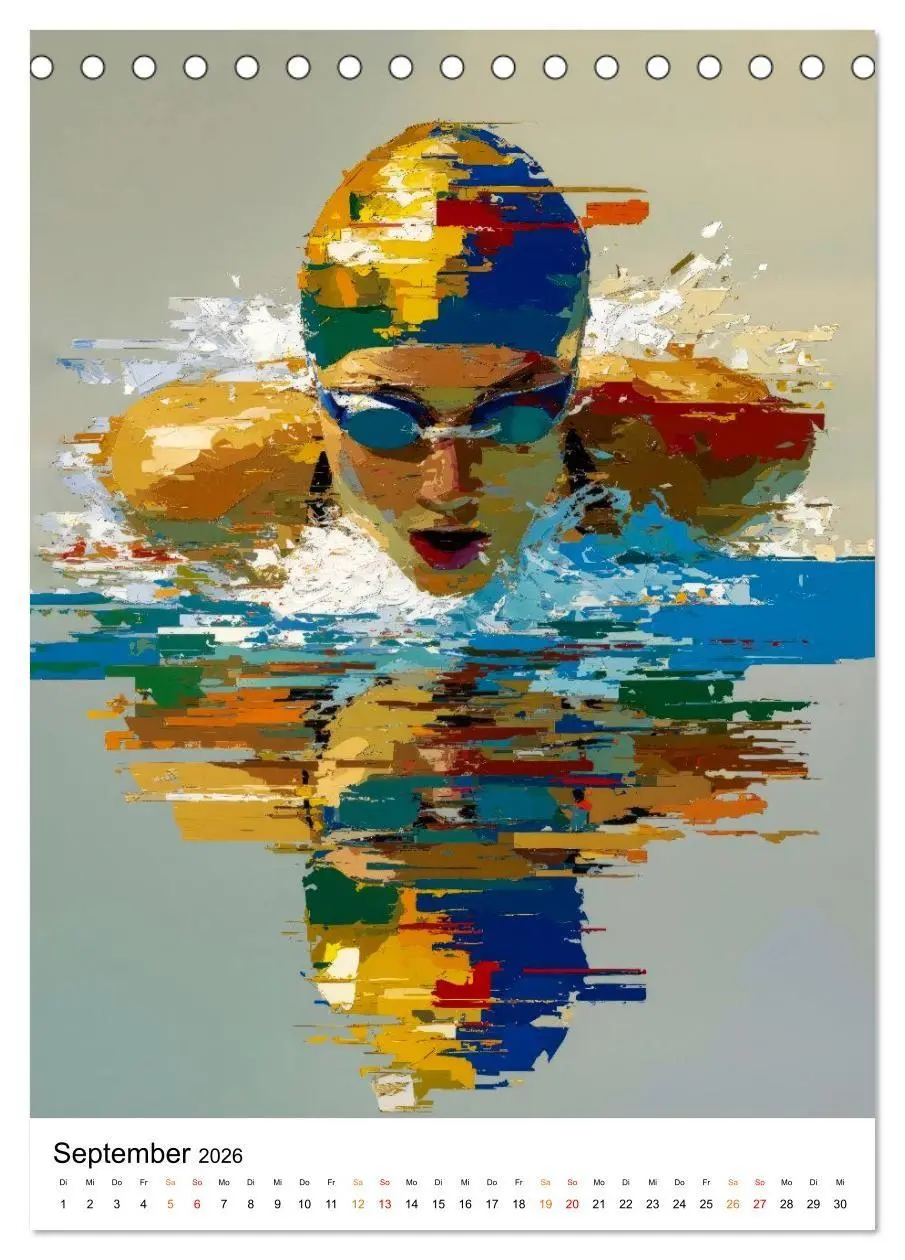 Bild: 9783516739275 | Sport in Farben (Tischkalender 2026 DIN A5 hoch), CALVENDO...