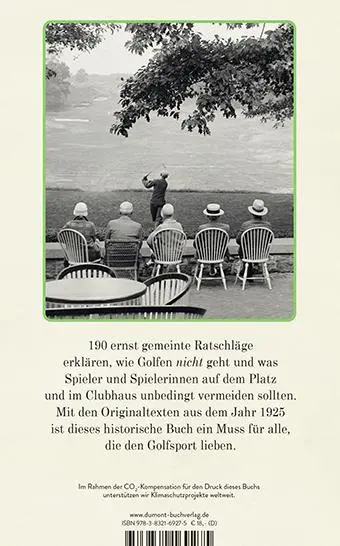 Rückseite: 9783832169275 | Unschlagbar gut golfen | Wertvolle Insidertipps aus dem Jahr 1925