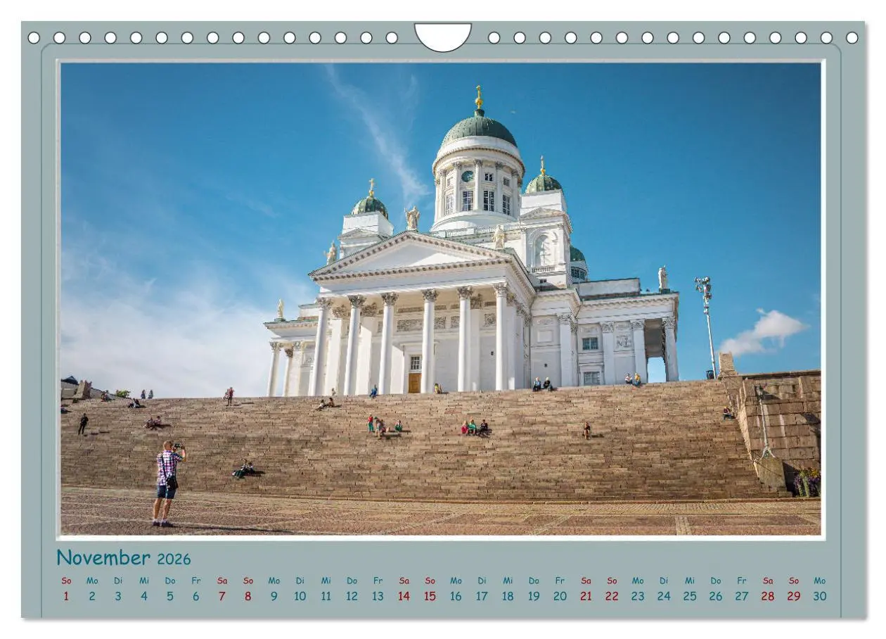 Bild: 9783457569375 | HELSINKI CITY (Wandkalender 2026 DIN A4 quer), CALVENDO Monatskalender