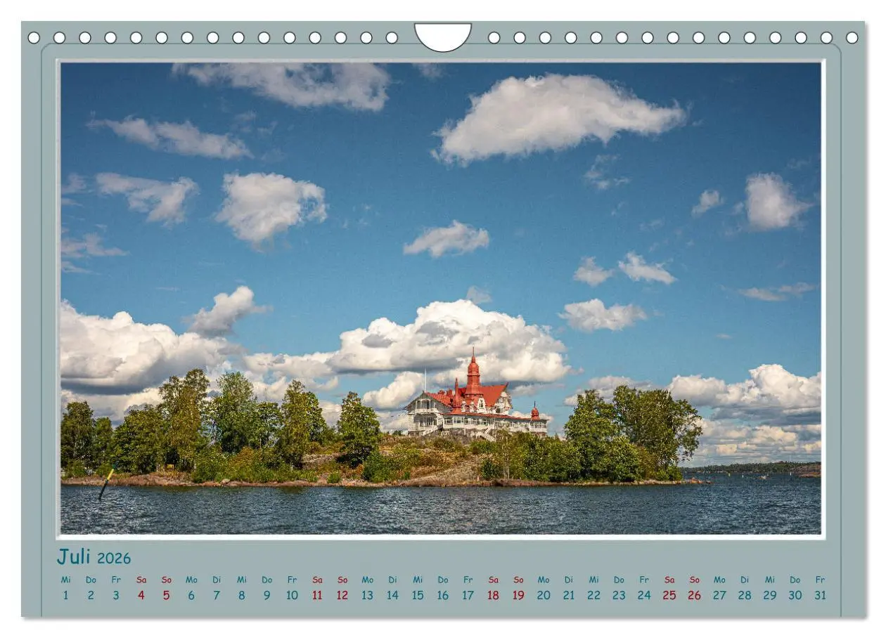 Bild: 9783457569375 | HELSINKI CITY (Wandkalender 2026 DIN A4 quer), CALVENDO Monatskalender