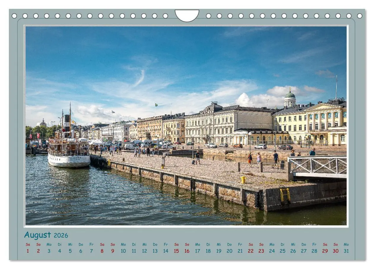Bild: 9783457569375 | HELSINKI CITY (Wandkalender 2026 DIN A4 quer), CALVENDO Monatskalender