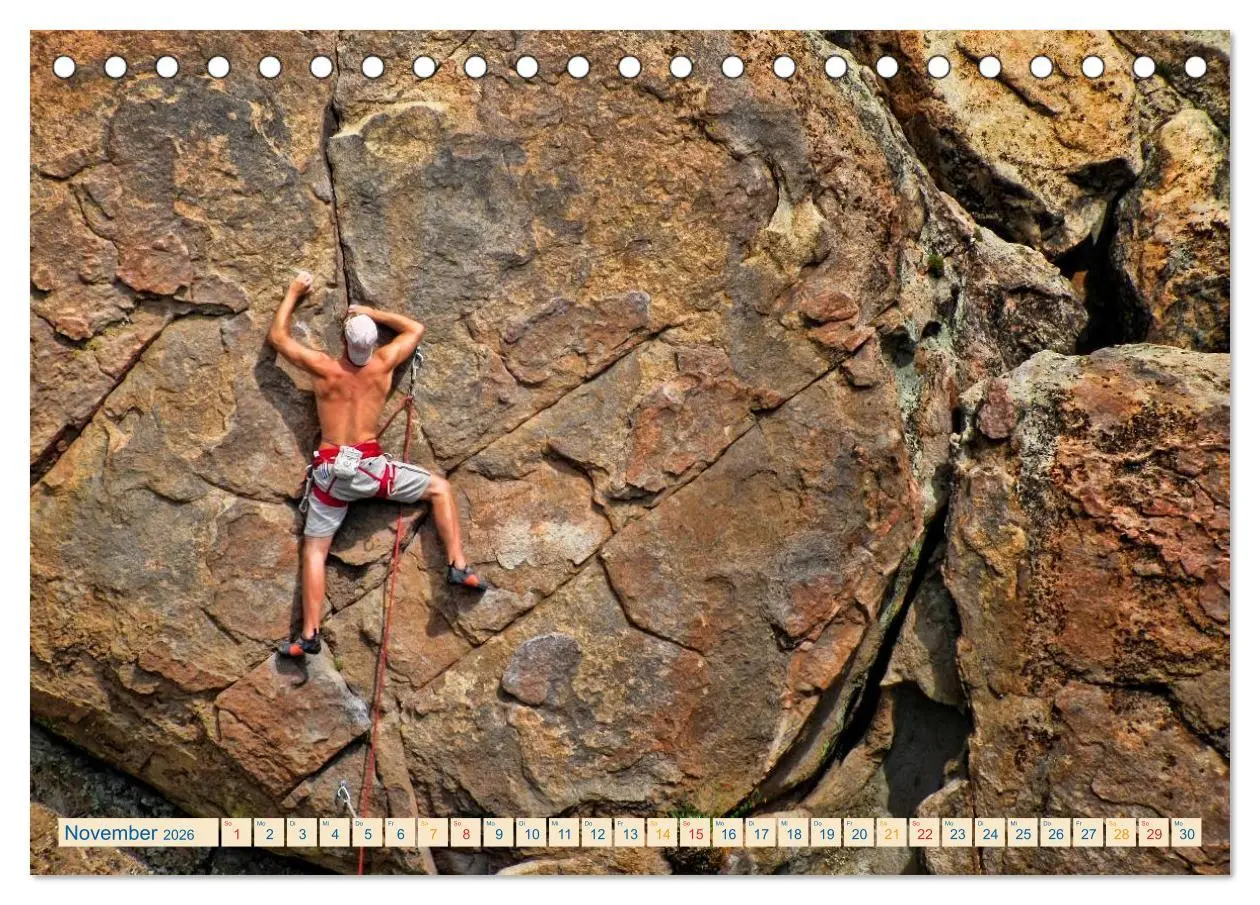 Bild: 9783457949375 | Bergsteigen und Klettern (Tischkalender 2026 DIN A5 quer), CALVENDO...