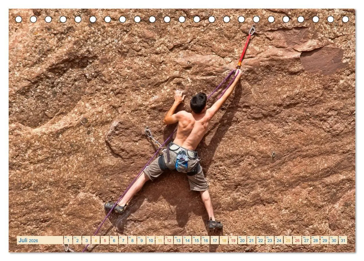 Bild: 9783457949375 | Bergsteigen und Klettern (Tischkalender 2026 DIN A5 quer), CALVENDO...