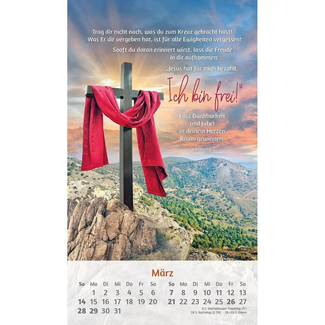 Bild: 9783754879375 | Du bist mir so wertvoll 2027 | Postkarten-Kalender von Ruth Heil