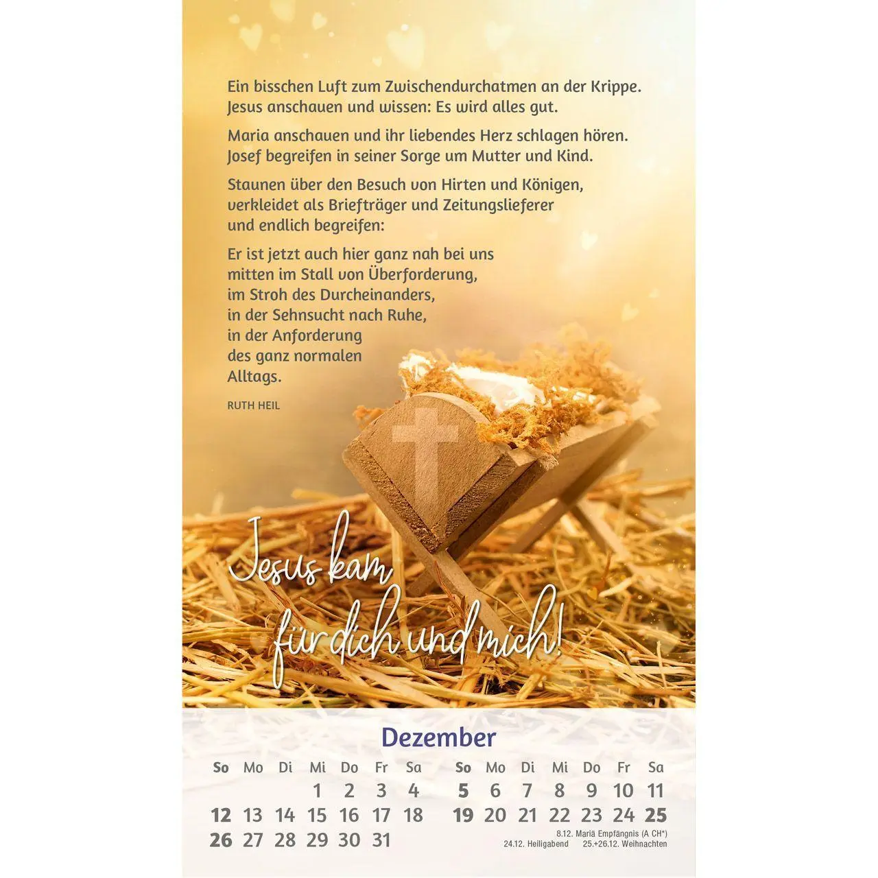 Bild: 9783754879375 | Du bist mir so wertvoll 2027 | Postkarten-Kalender von Ruth Heil