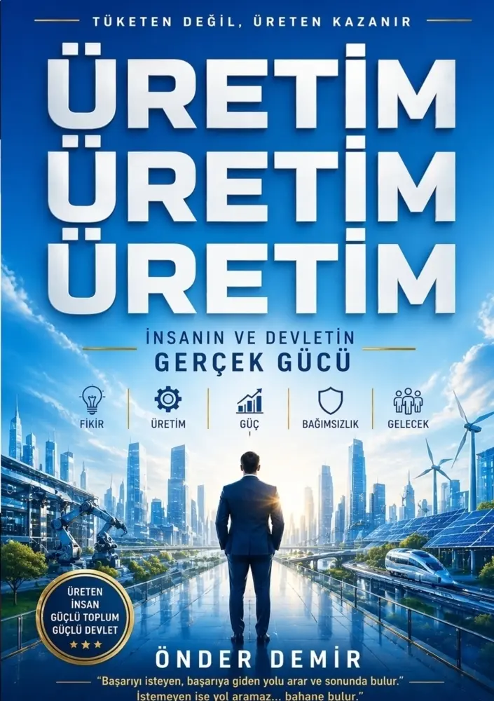 Cover: 9789403889375 | ÜRETIM - ÜRETIM - ÜRETIM | Insanin ve Devletin Gerçek Gücü | Demir