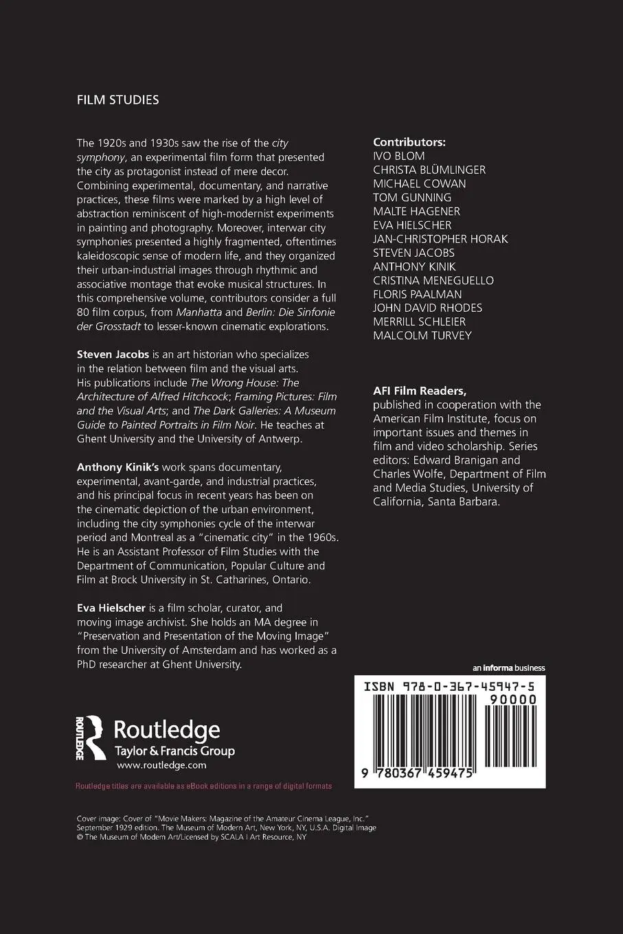 Rückseite: 9780367459475 | The City Symphony Phenomenon | Steven Jacobs (u. a.) | Taschenbuch