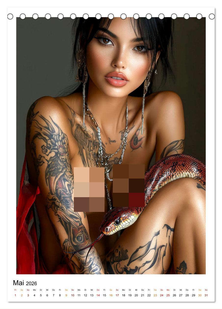 Bild: 9783457249475 | Tattoo Dreams - Sinnliche Kunstwerke (Tischkalender 2026 DIN A5...