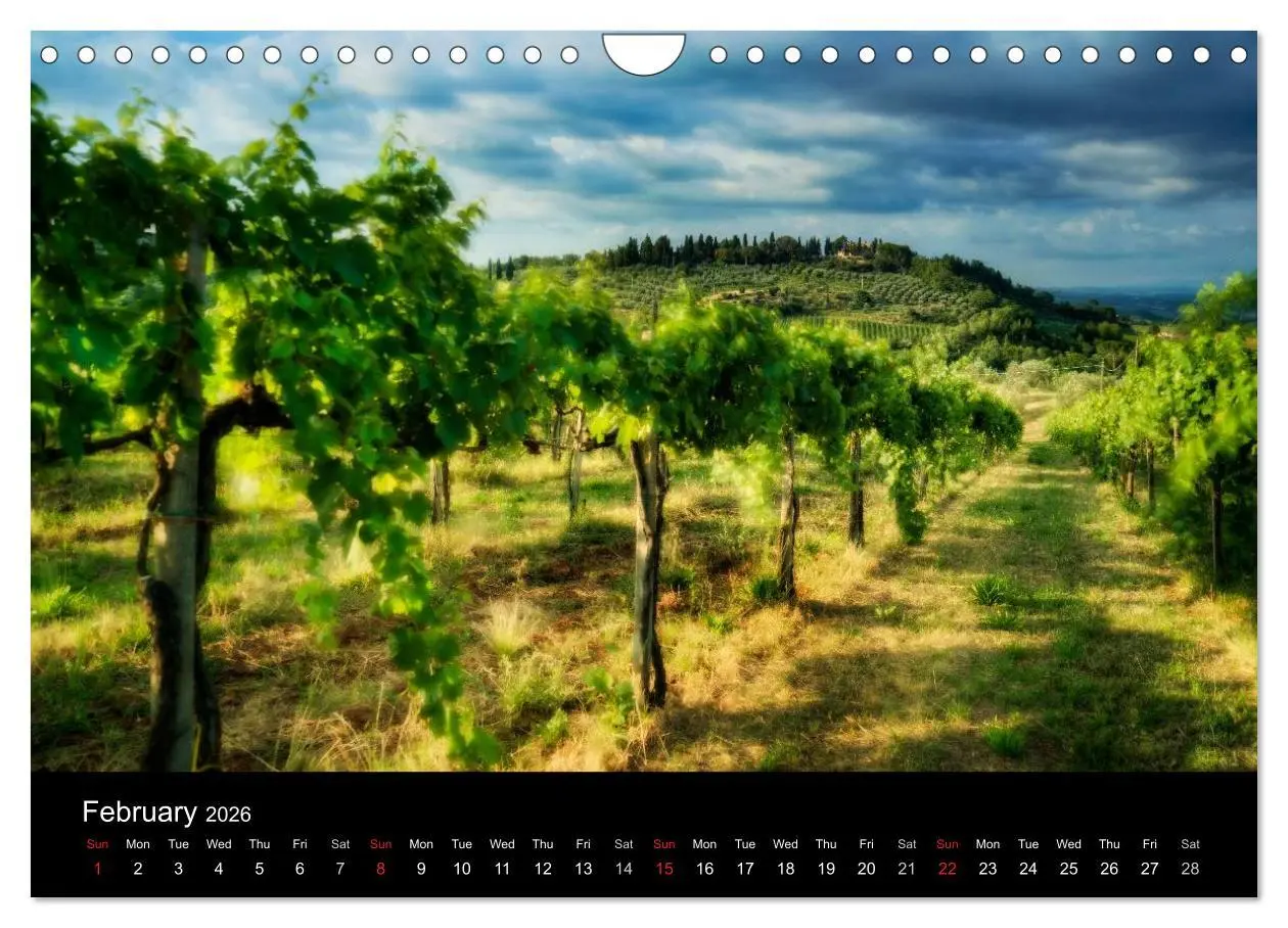 Bild: 9783516579475 | Magical Tuscany and Liguria (Wall Calendar 2026 DIN A4 landscape),...