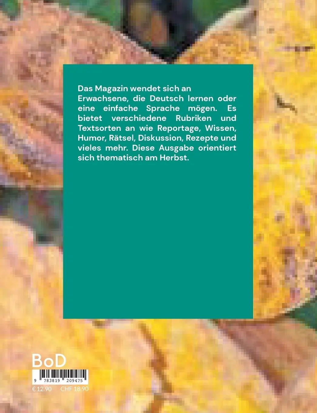 Rückseite: 9783819209475 | Lies mich! Herbst | Magazin in einfacher Sprache | Gisela Darrah