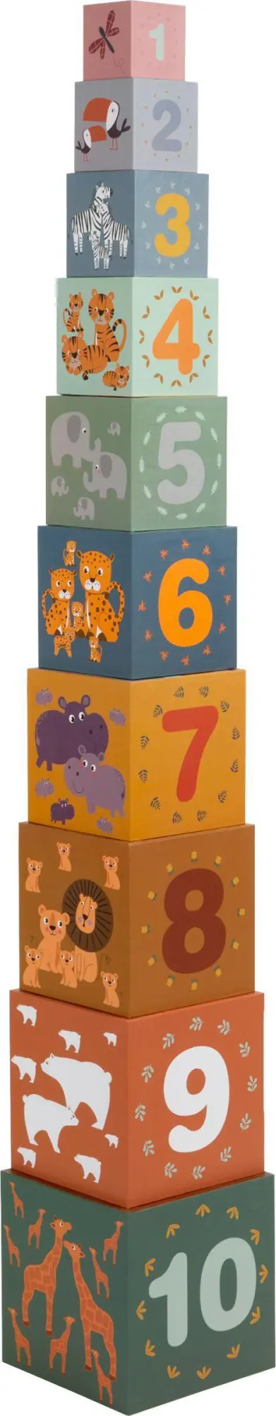 Bild: 4020972119575 | Stapelwürfel "Safari" | small foot | Spiel | 11957 | Deutsch | 2021
