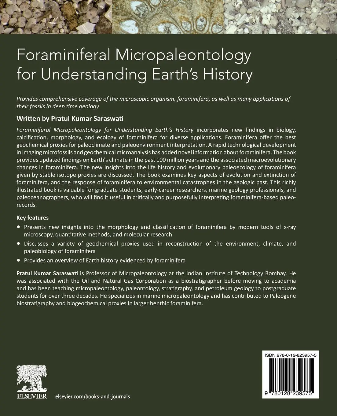Rückseite: 9780128239575 | Foraminiferal Micropaleontology for Understanding Earth's History
