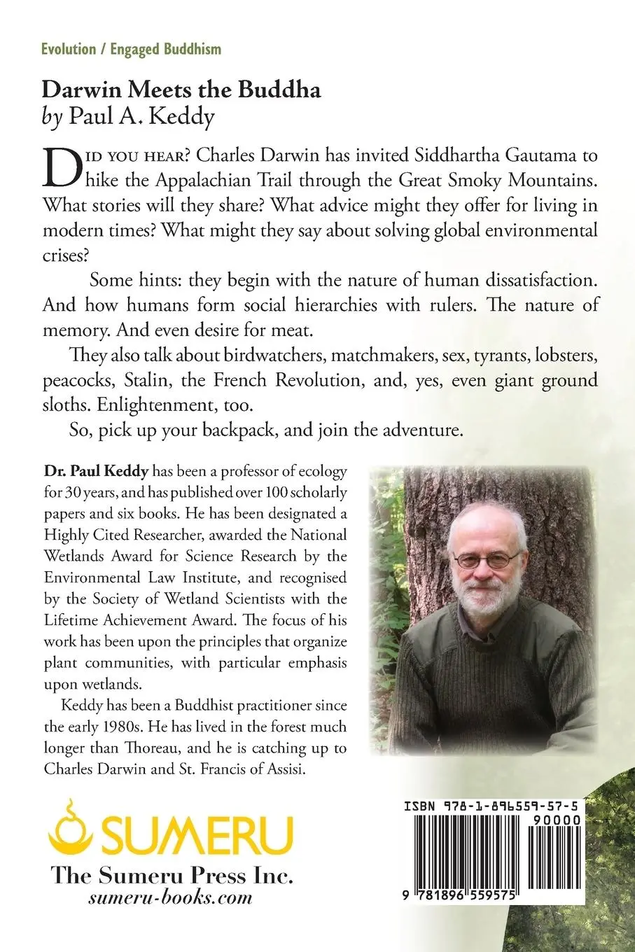 Rückseite: 9781896559575 | Darwin Meets the Buddha | Human Nature, Buddha Nature, Wild Nature