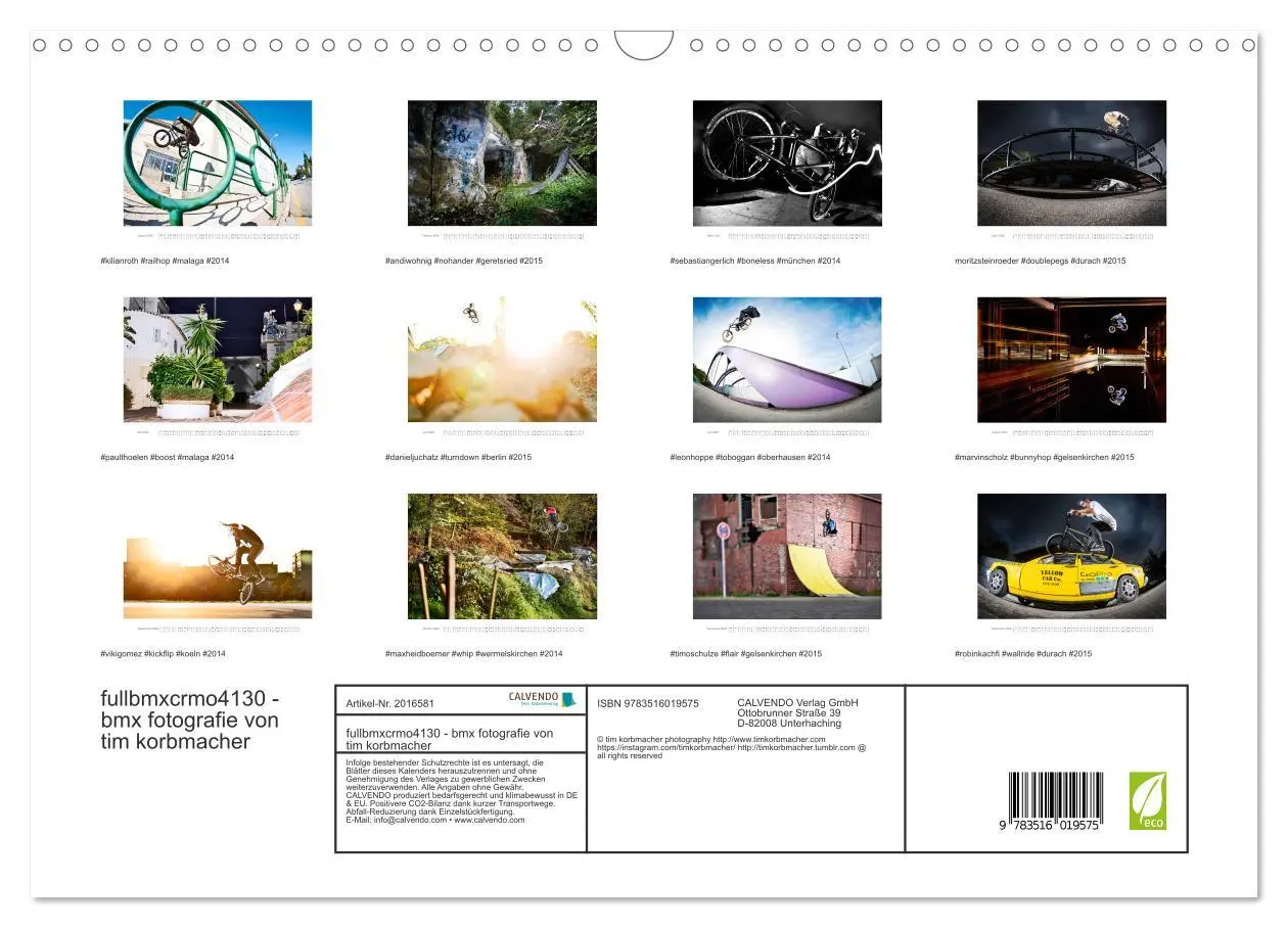 Bild: 9783516019575 | fullbmxcrmo4130 - bmx fotografie von tim korbmacher (Wandkalender...