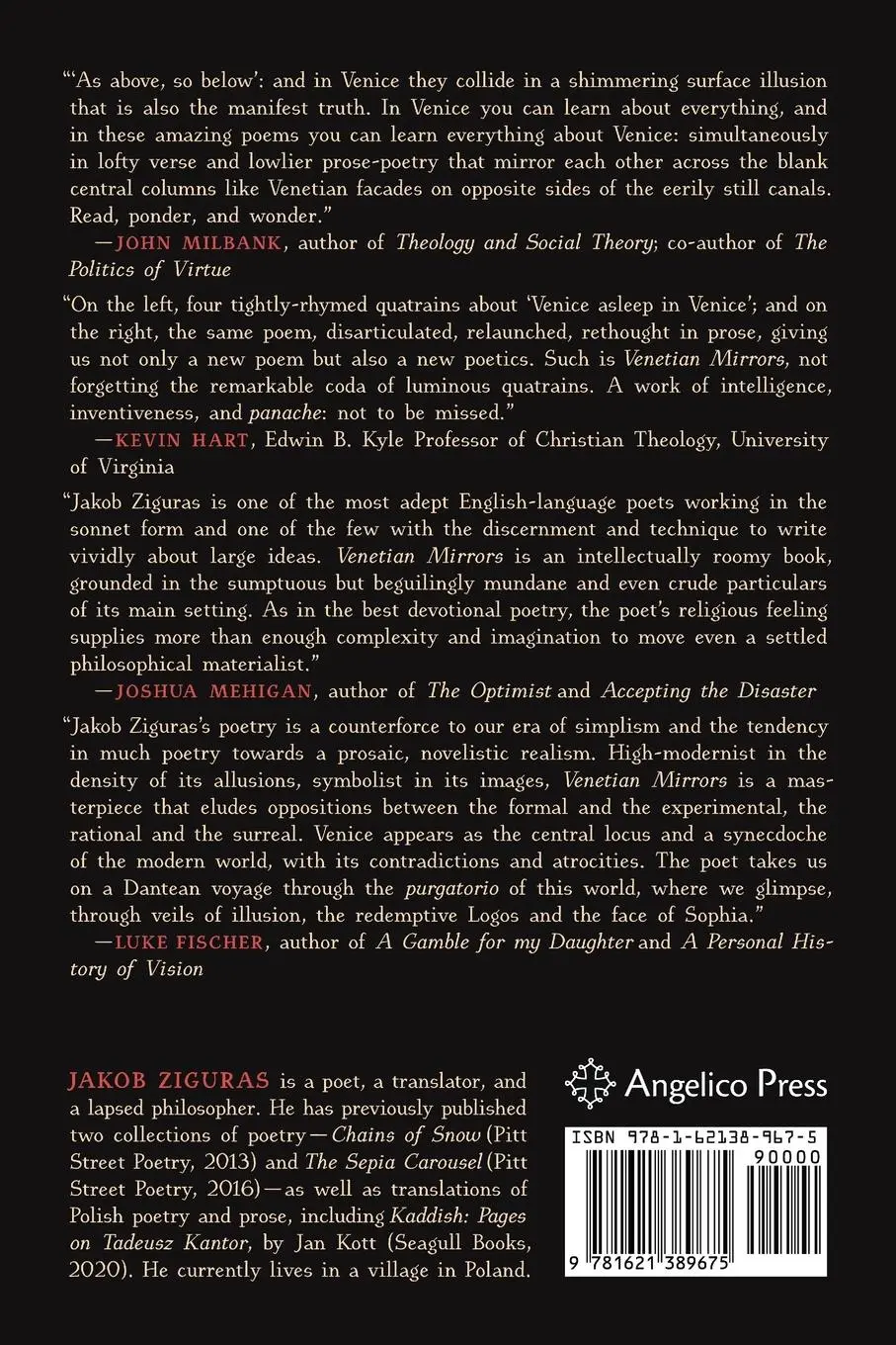 Rückseite: 9781621389675 | Venetian Mirrors | Jakob Ziguras | Taschenbuch | Englisch | 2024