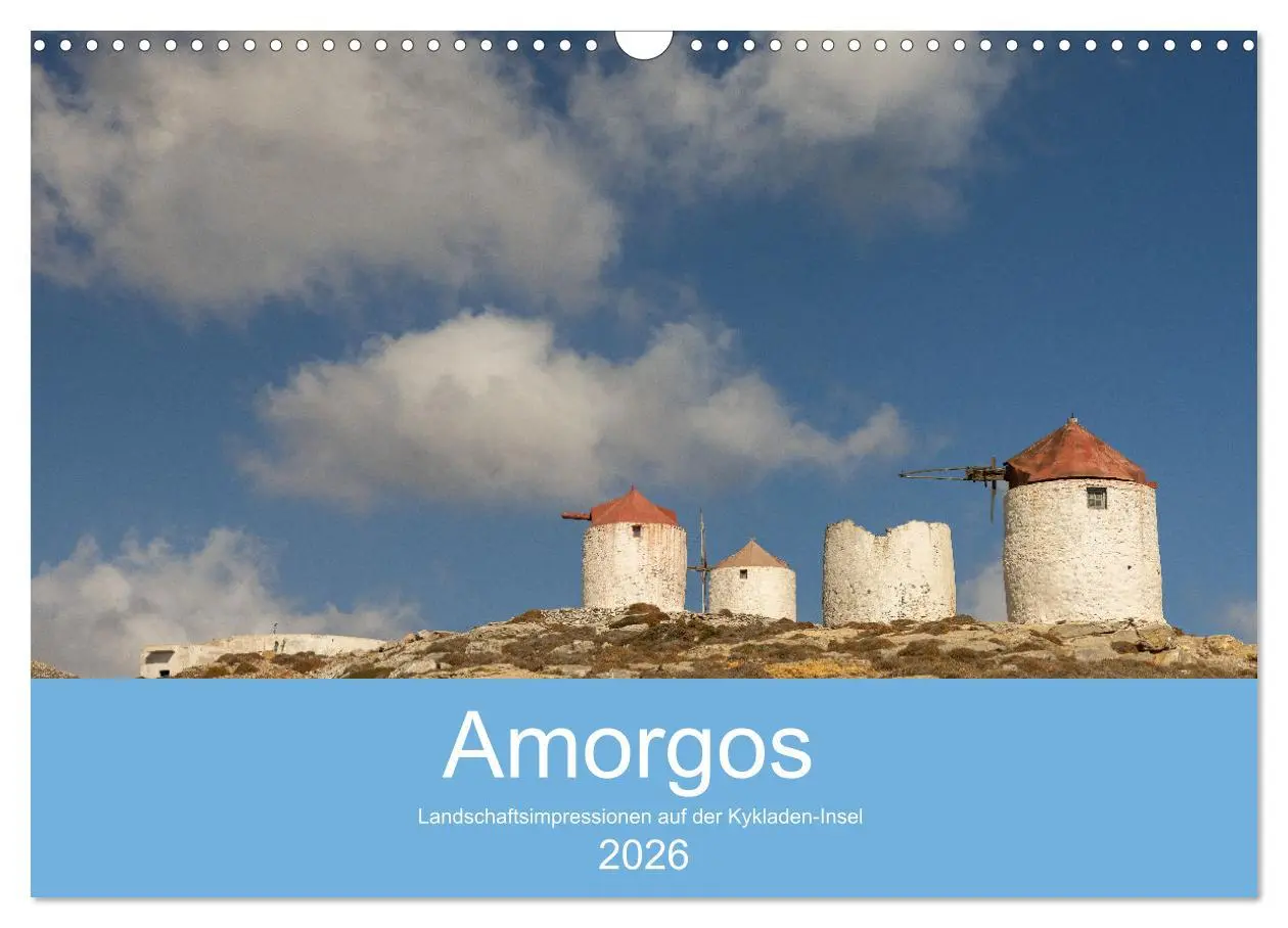 Cover: 9783457609675 | Amorgos - Kykladenimpressionen (Wandkalender 2026 DIN A3 quer),...