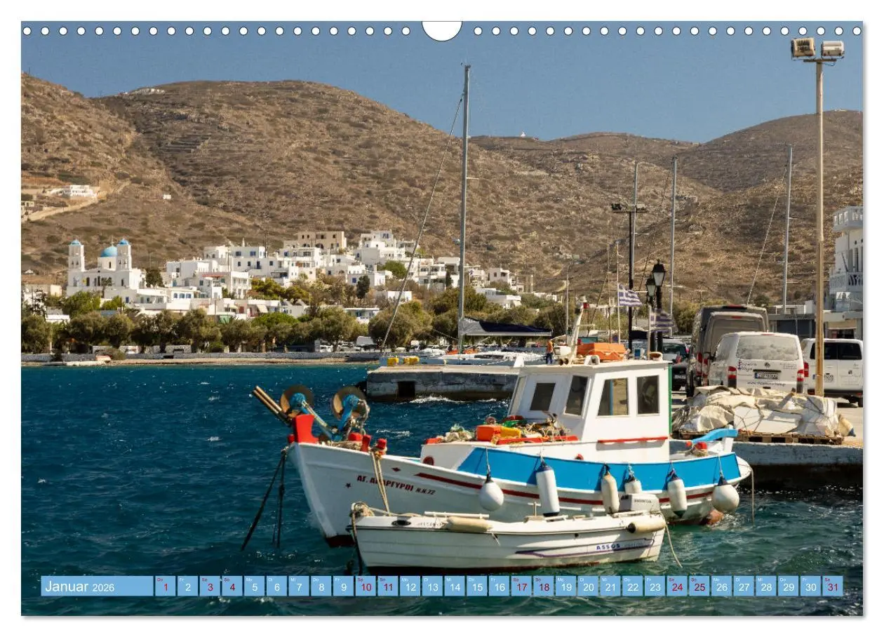 Bild: 9783457609675 | Amorgos - Kykladenimpressionen (Wandkalender 2026 DIN A3 quer),...