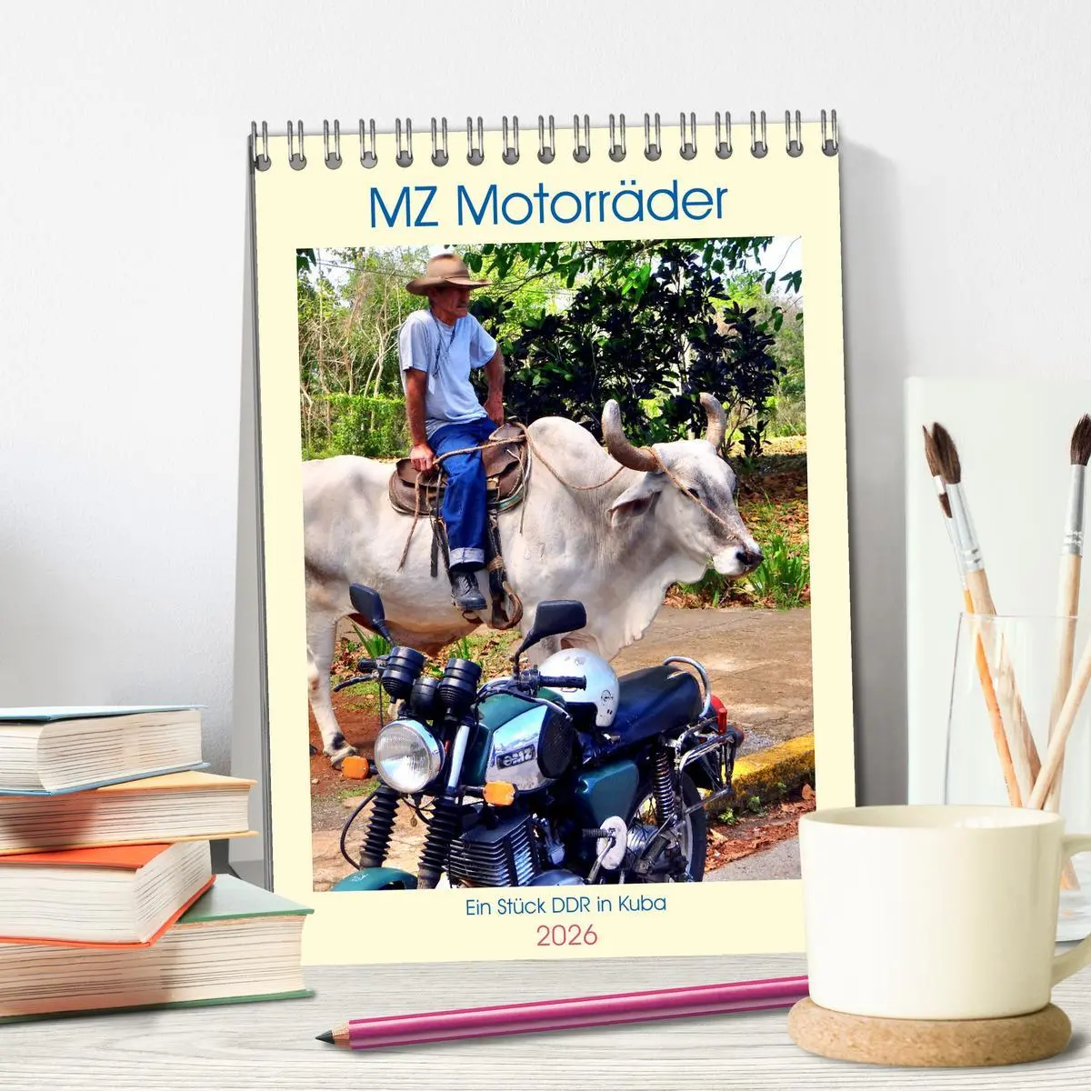 Bild: 9783516249675 | MZ Motorräder - Ein Stück DDR in Kuba (Tischkalender 2026 DIN A5...