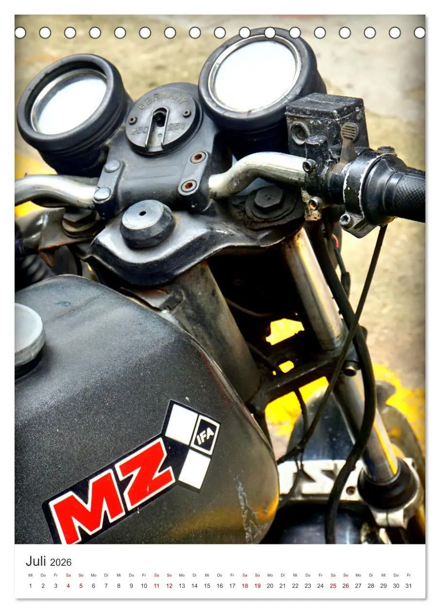 Bild: 9783516249675 | MZ Motorräder - Ein Stück DDR in Kuba (Tischkalender 2026 DIN A5...
