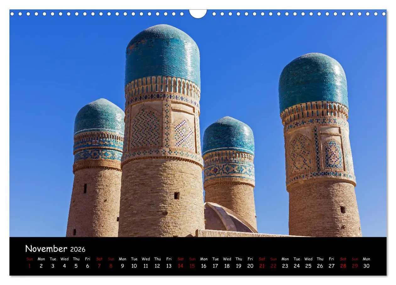 Bild: 9783516559675 | Uzbekistan Land of 1001 nights (Wall Calendar 2026 DIN A3...