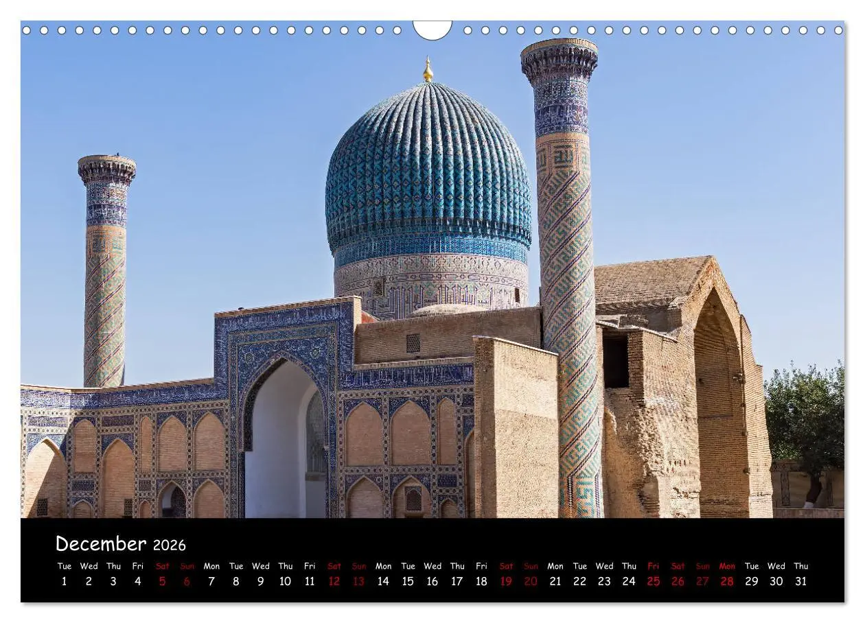 Bild: 9783516559675 | Uzbekistan Land of 1001 nights (Wall Calendar 2026 DIN A3...
