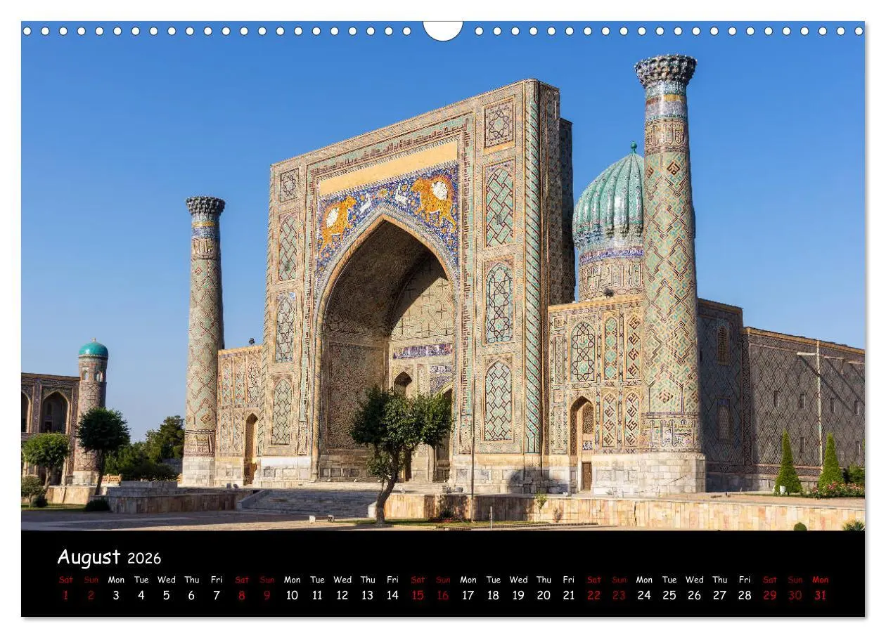 Bild: 9783516559675 | Uzbekistan Land of 1001 nights (Wall Calendar 2026 DIN A3...