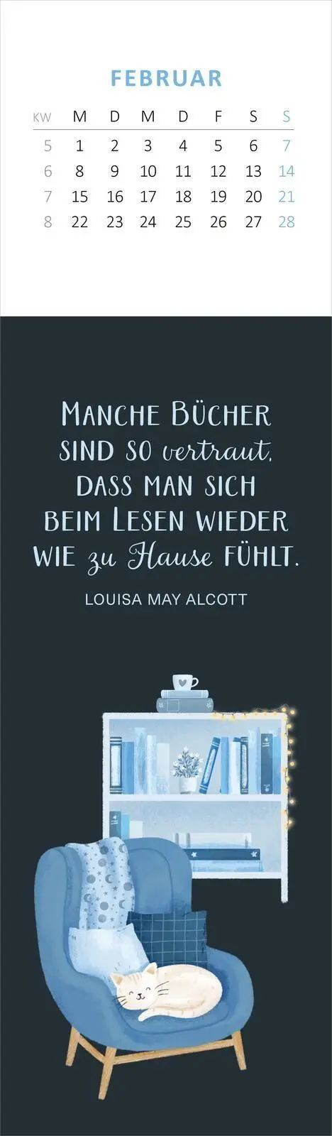 Bild: 4014489139775 | Lesezeichenkalender Bücherliebe 2027 | Dan Lin | Kalender | 26 S.