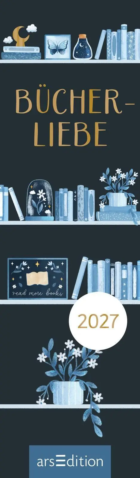 Bild: 4014489139775 | Lesezeichenkalender Bücherliebe 2027 | Dan Lin | Kalender | 26 S.