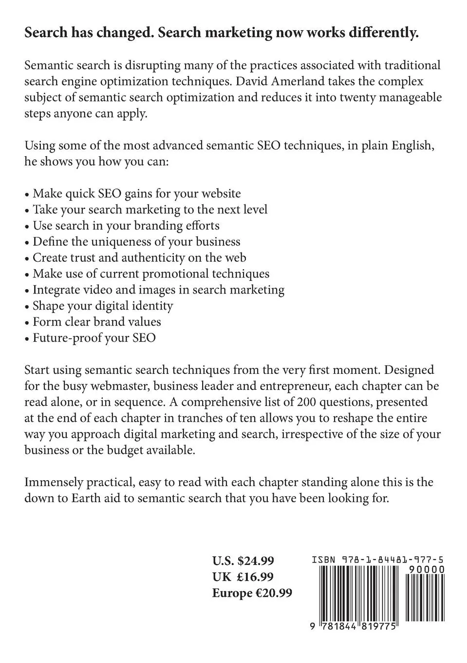 Rückseite: 9781844819775 | SEO Help | 20 Semantic Search Steps that Will Help Your Business Grow
