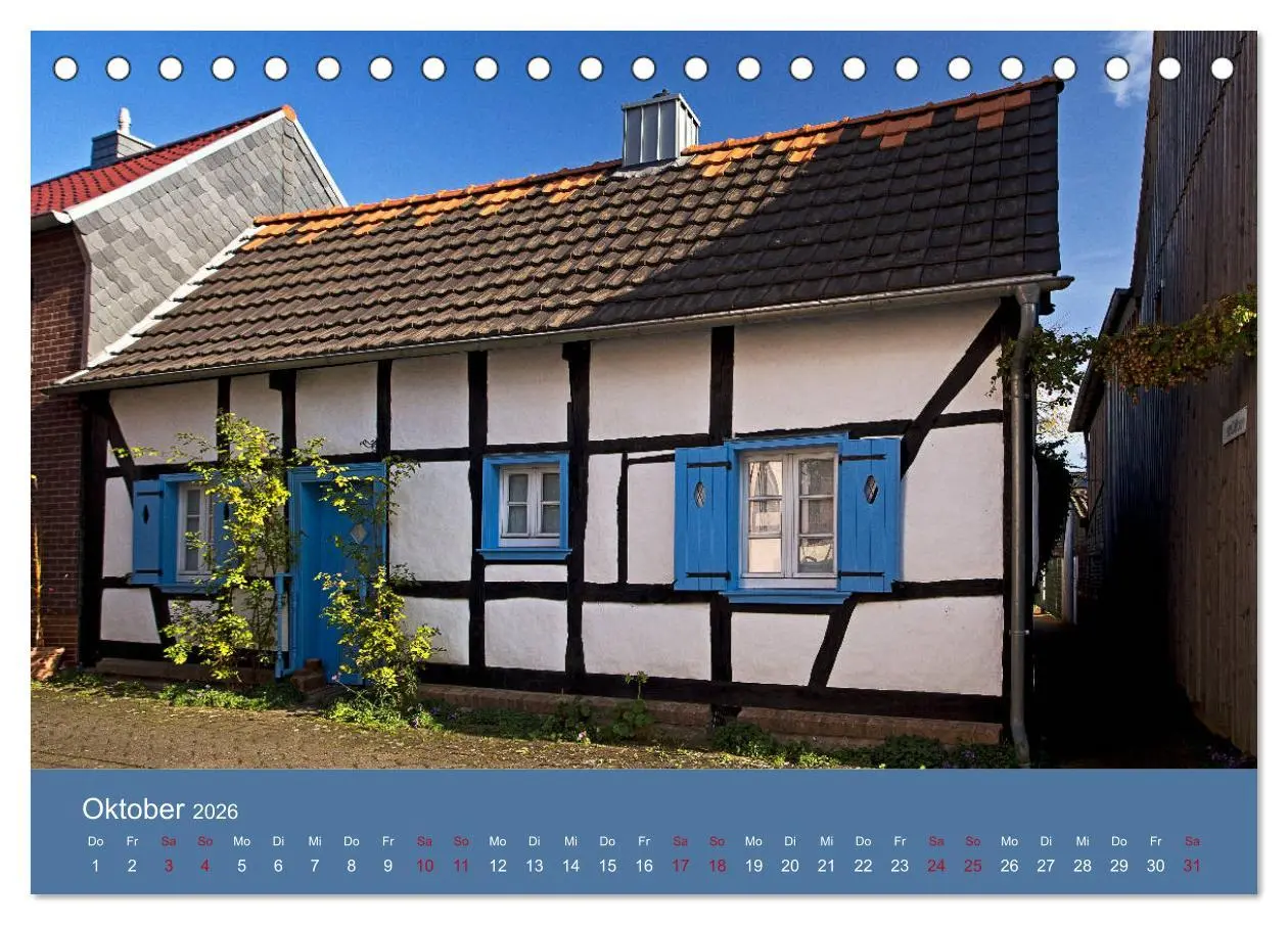 Bild: 9783457839775 | ERFTSTADT - Burgen und Bürgerhäuser (Tischkalender 2026 DIN A5...