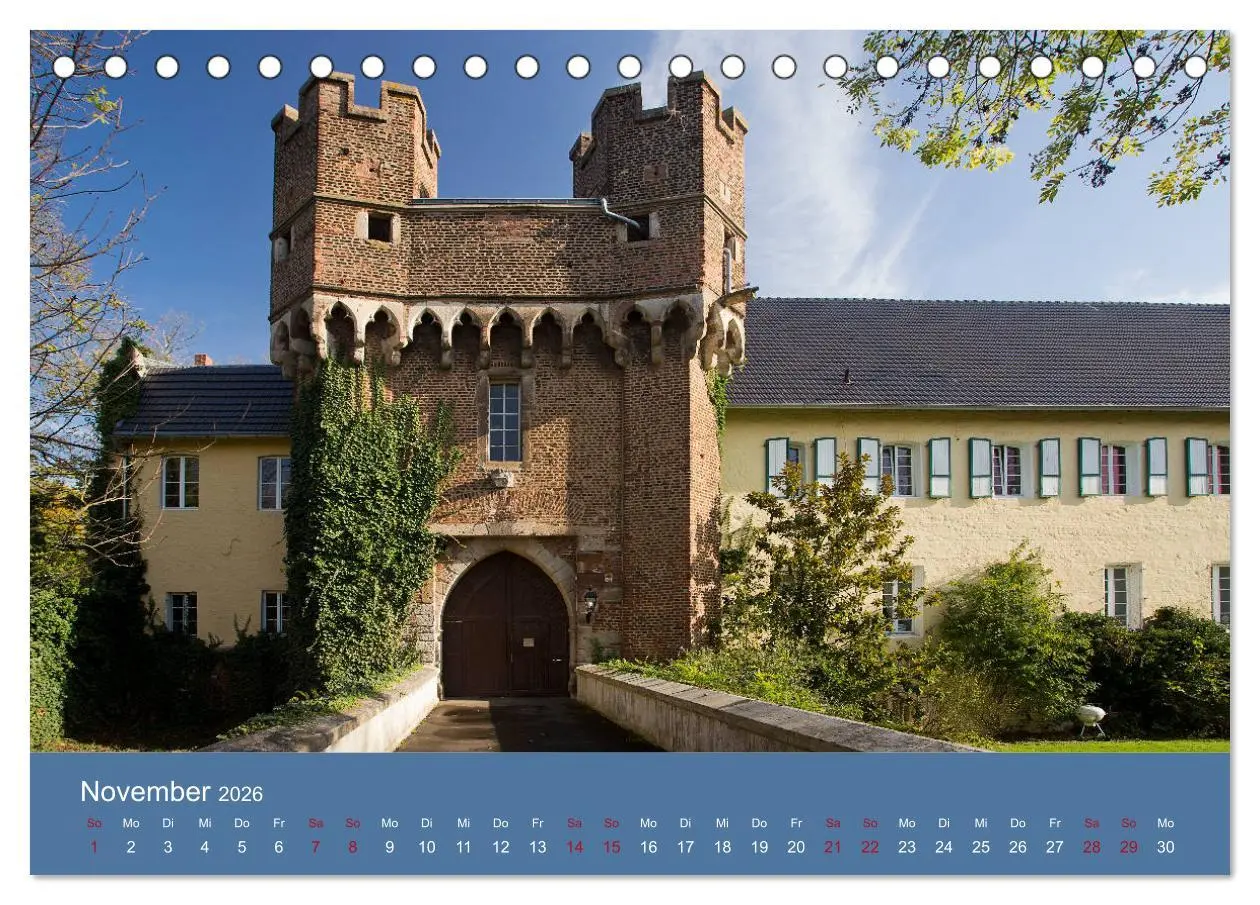Bild: 9783457839775 | ERFTSTADT - Burgen und Bürgerhäuser (Tischkalender 2026 DIN A5...