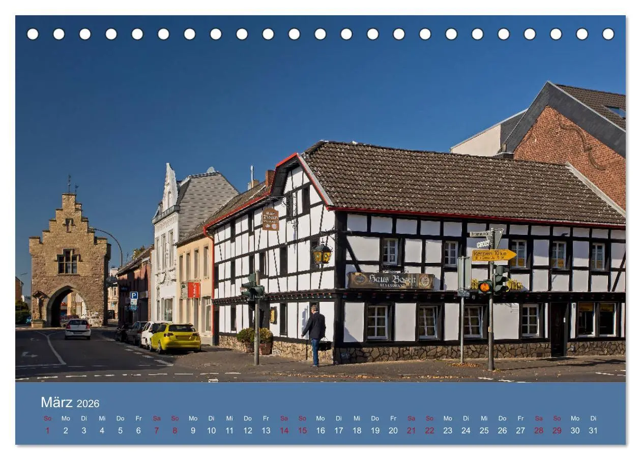 Bild: 9783457839775 | ERFTSTADT - Burgen und Bürgerhäuser (Tischkalender 2026 DIN A5...