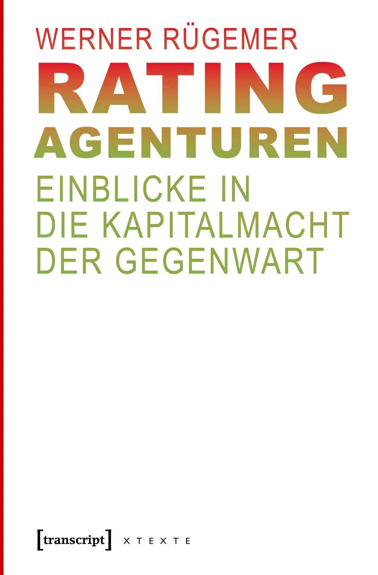 Cover: 9783837619775 | Rating-Agenturen | Werner Rügemer | Taschenbuch | 200 S. | Deutsch