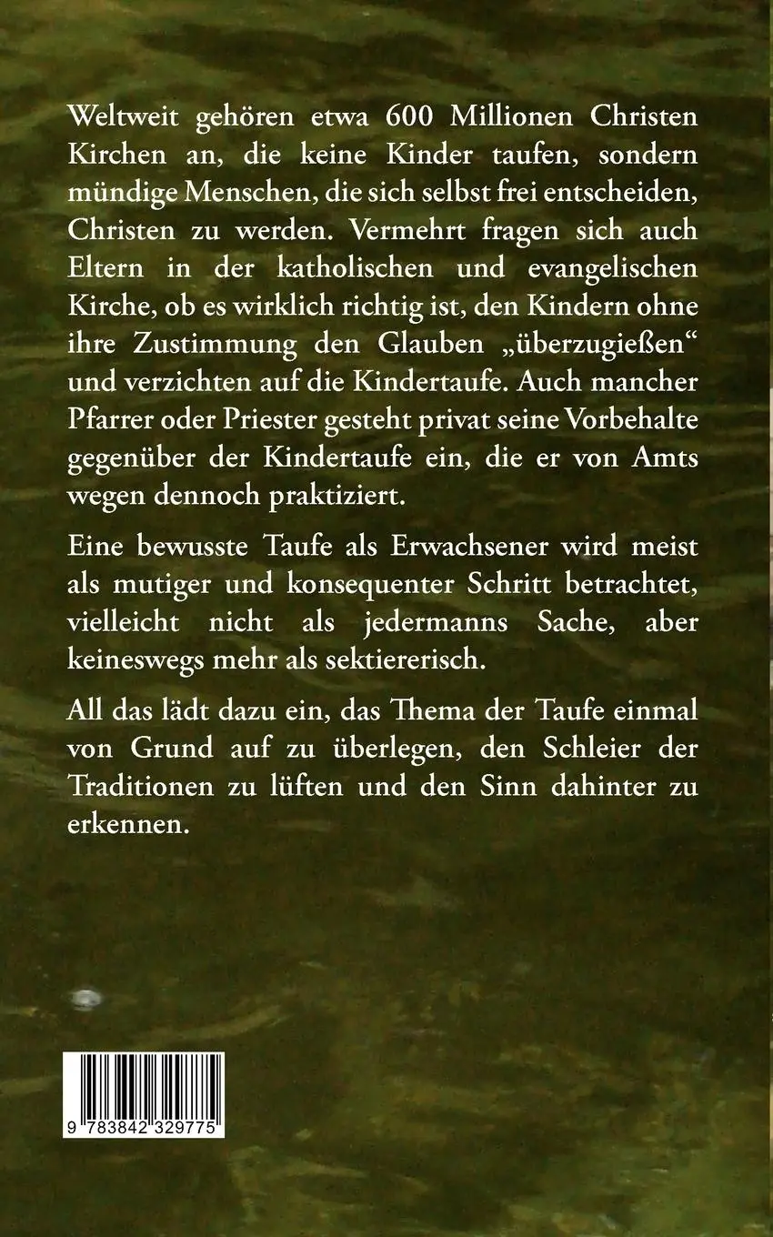 Rückseite: 9783842329775 | Nichts für kleine Kinder | Die Taufe erklärt für Erwachsene | Basnar
