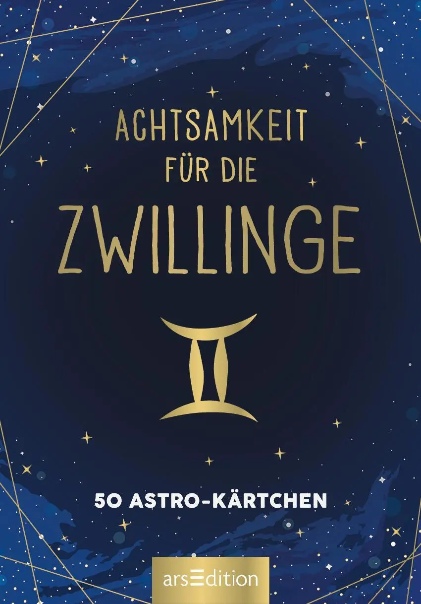 Bild: 9783845849775 | Achtsamkeit für die Zwillinge | 50 Astro-Kärtchen | Taschenbuch | 2022