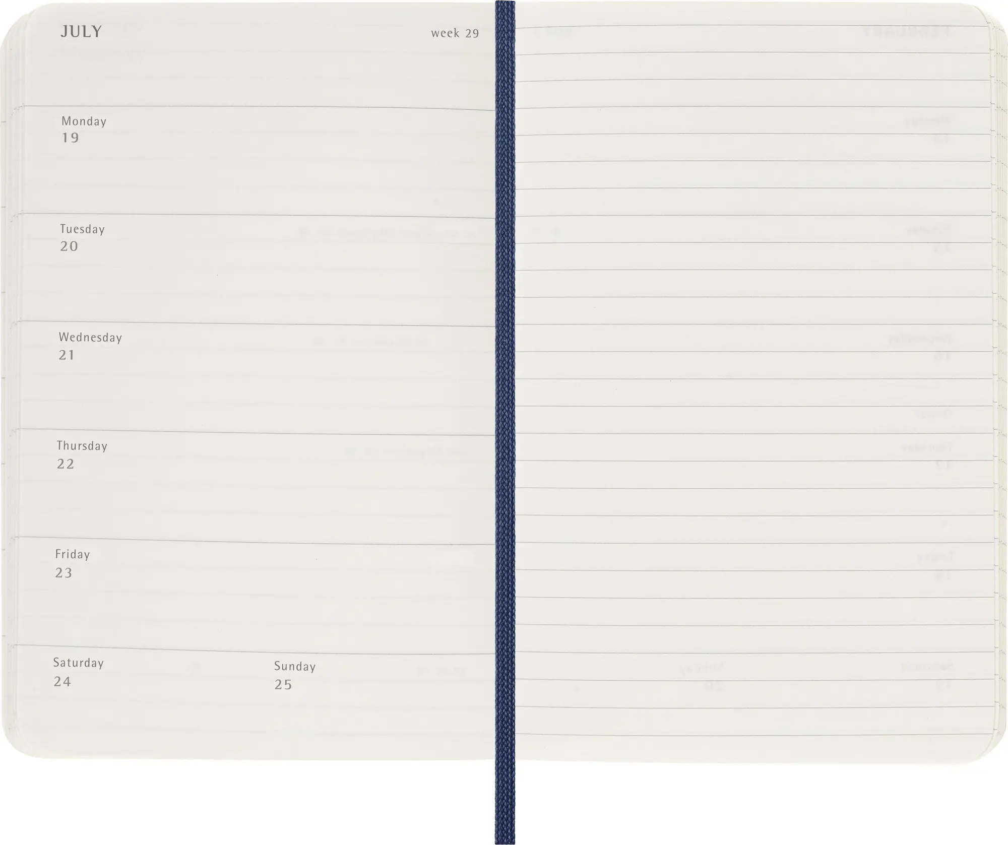 Bild: 8056999279875 | Moleskine 18 Monate Wochen Notizkalender 2026/2027, Pocket/A6, 1 Wo...